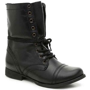Black Steve Madden Combat Boots